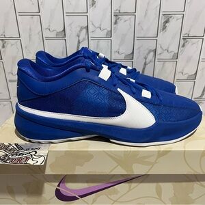 New Nike Zoom Freak 5 TB Promo Basketball Shoes Giannis Jordan Kobe Royal Blue